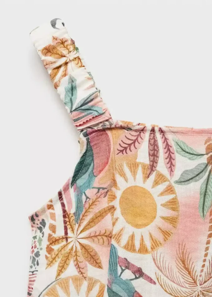 Asymmetrische Bluse mit Print Asymmetrische Bluse mit Print