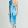 Asymmetrisches Blumenschal-Kleid Asymmetrisches Blumenschal-Kleid