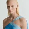Asymmetrisches Blumenschal-Kleid Asymmetrisches Blumenschal-Kleid