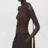 Asymmetrisches Foulard-Oberteil