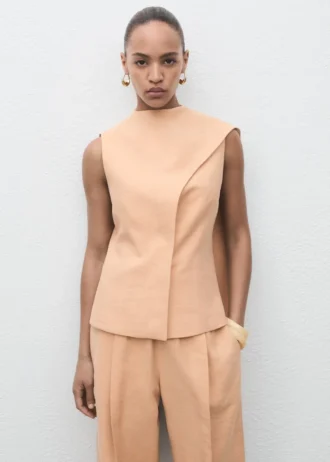Asymmetrisches Foulard-Oberteil