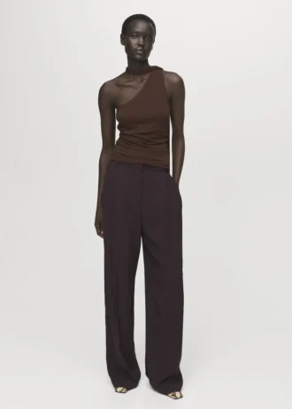 Asymmetrisches Foulard-Oberteil