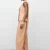 Asymmetrisches Foulard-Oberteil