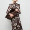 Asymmetrisches Kleid mit Blumenprint Asymmetrisches Kleid mit Blumenprint
