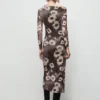 Asymmetrisches Kleid mit Blumenprint Asymmetrisches Kleid mit Blumenprint