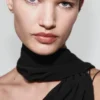 Asymmetrisches Kleid mit Schal