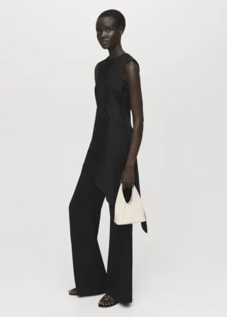 Asymmetrisches Oberteil aus Satin
