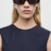 Asymmetrisches Oberteil aus Satin Asymmetrisches Oberteil aus Satin