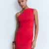 Asymmetrisches Plisseekleid Asymmetrisches Plisseekleid