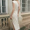 Asymmetrisches Plisseekleid Asymmetrisches Plisseekleid