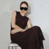 Asymmetrisches Spitzenkleid Asymmetrisches Spitzenkleid