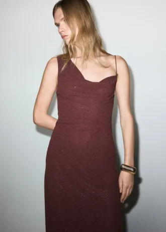 Asymmetrisches Strasskleid