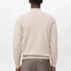 Atmungsaktiver Sweater mit Reißverschluss am Hals Atmungsaktiver Sweater mit Reißverschluss am Hals