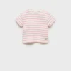 Aufgesetzte gestreifte T-Shirt Aufgesetzte gestreifte T-Shirt