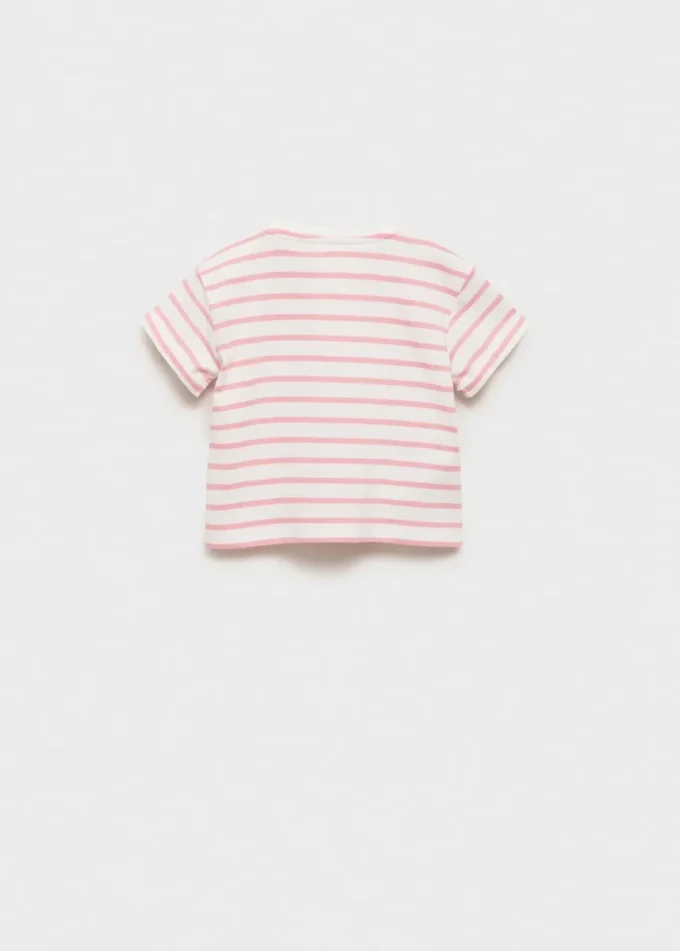 Aufgesetzte gestreifte T-Shirt Aufgesetzte gestreifte T-Shirt