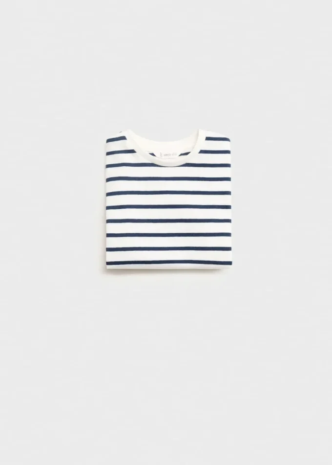 Aufgesetzte gestreifte T-Shirt Aufgesetzte gestreifte T-Shirt