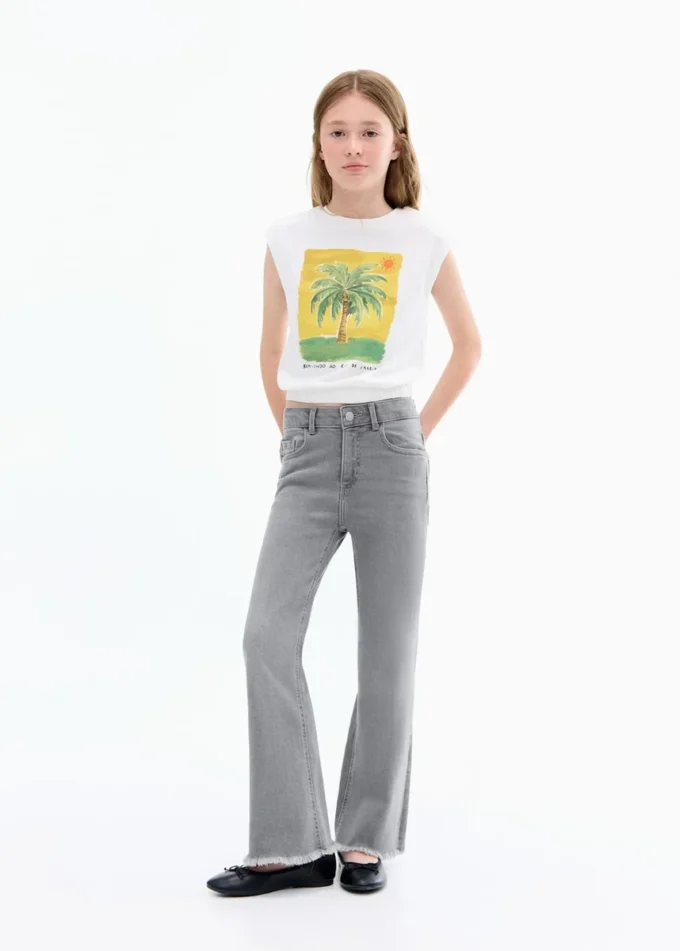 Ausgefranste Skinny-Jeans mit niedriger Leibhöhe