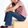 Ausgefranste Skinny-Jeans mit niedriger Leibhöhe