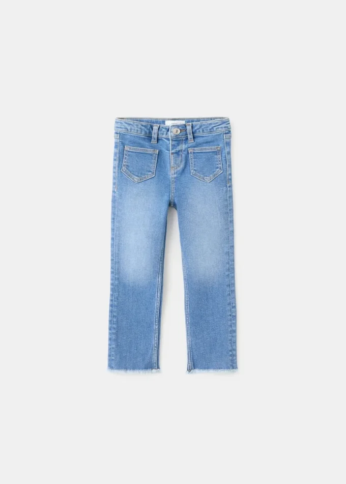 Ausgefranste Skinny-Jeans mit niedriger Leibhöhe