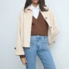 Ausgestellte Cropped-Jeans mit Taschen