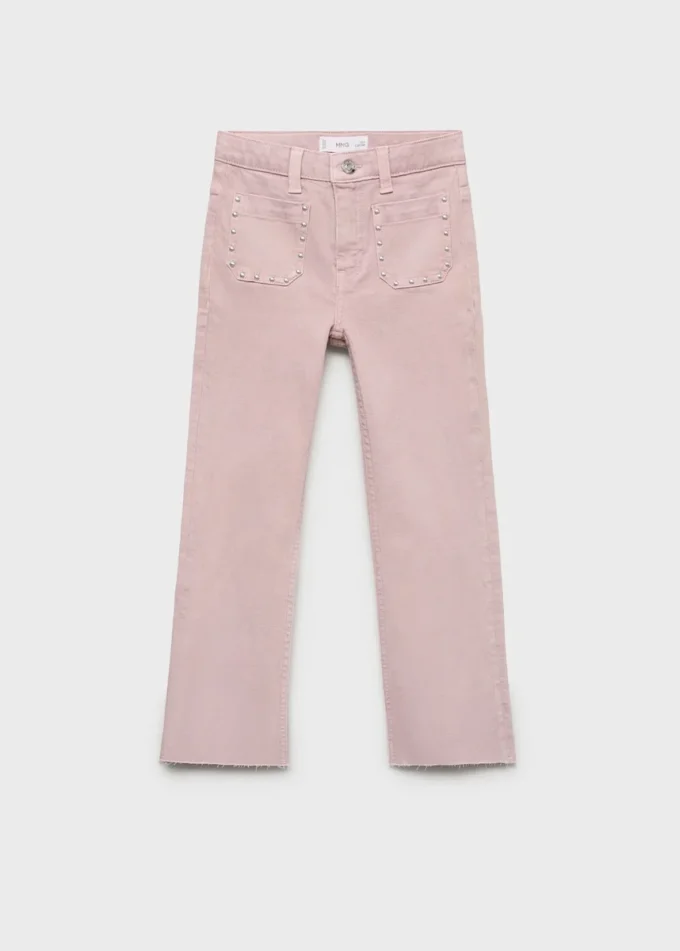 Ausgestellte Jeans mit Nieten Ausgestellte Jeans mit Nieten