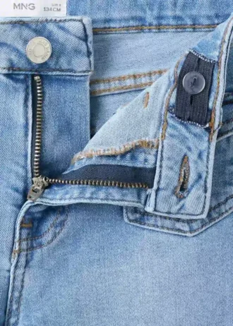Ausgestellte Jeans mit Tasche