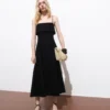 Ausgestelltes Baumwollkleid