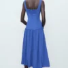 Ausgestelltes Baumwollkleid