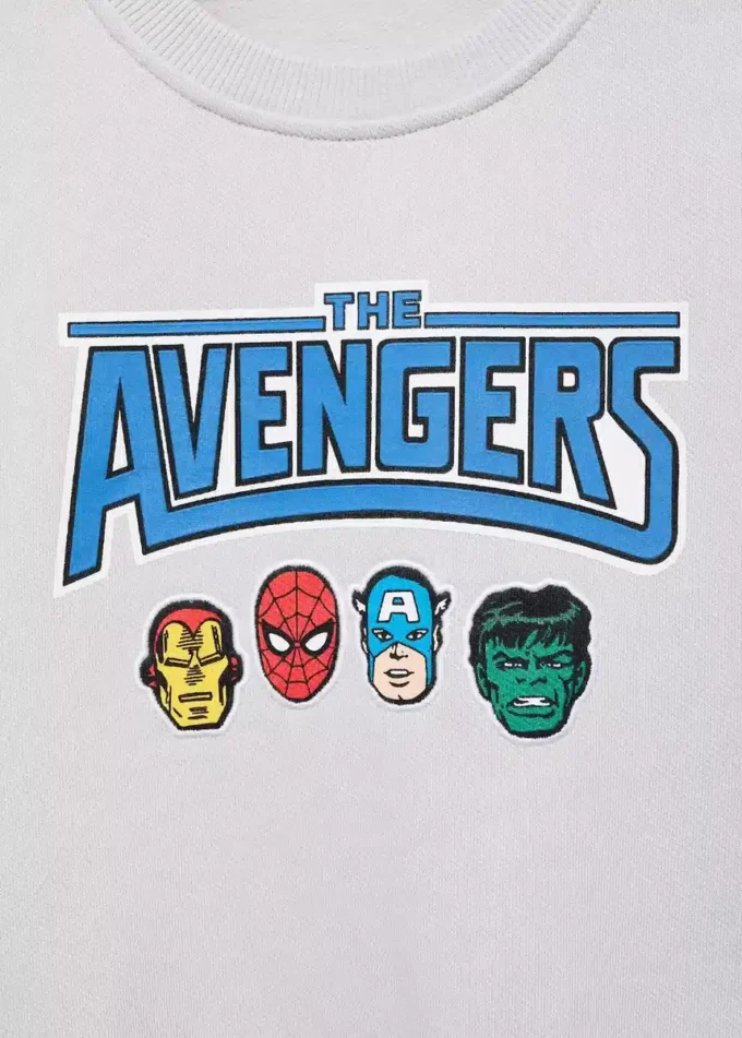 Avengers-Kapuzenpullover aus Baumwolle Avengers-Kapuzenpullover aus Baumwolle