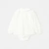 Baby-Body mit gestreiftem Ausschnitt Baby-Body mit gestreiftem Ausschnitt