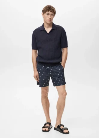 Badeanzug mit Muschelprint