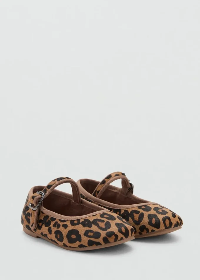 Ballerinas aus Leder mit Leopardenmuster Ballerinas aus Leder mit Leopardenmuster