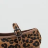 Ballerinas aus Leder mit Leopardenmuster Ballerinas aus Leder mit Leopardenmuster