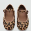 Ballerinas aus Leder mit Leopardenmuster Ballerinas aus Leder mit Leopardenmuster