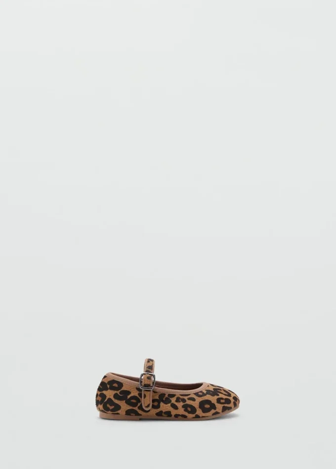Ballerinas aus Leder mit Leopardenmuster Ballerinas aus Leder mit Leopardenmuster