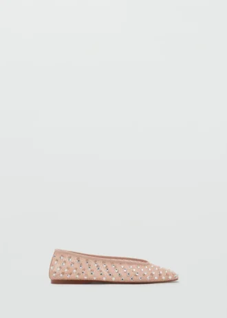 Ballettschuhe aus Mesh mit Strasssteinen