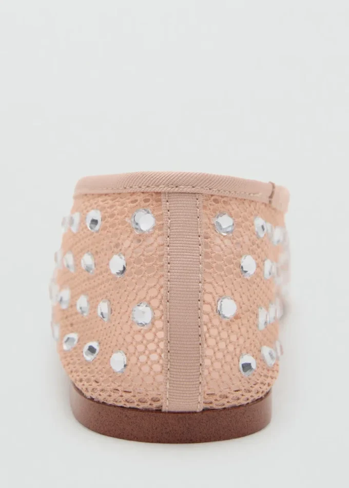 Ballettschuhe aus Mesh mit Strasssteinen Ballettschuhe aus Mesh mit Strasssteinen