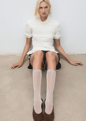 Ballettschuhe aus Wildleder