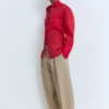 Ballonhose aus Leinenmischgewebe