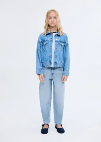 Ballonjeans mit mittlerer Leibhöhe
