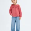 Bambula-Bluse mit Stickerei Bambula-Bluse mit Stickerei