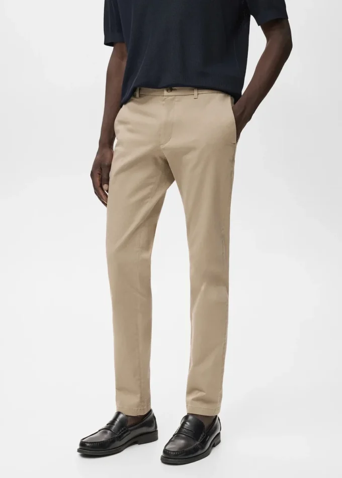 Barna Slim-Fit-Chino-Hose aus Twill