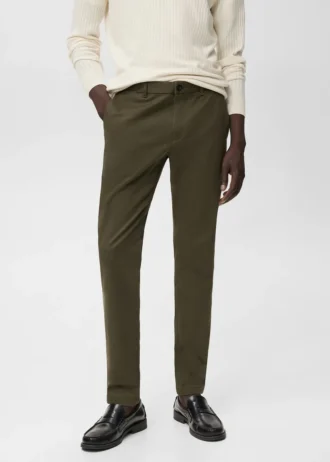 Barna Slim-Fit-Chino-Hose aus Twill