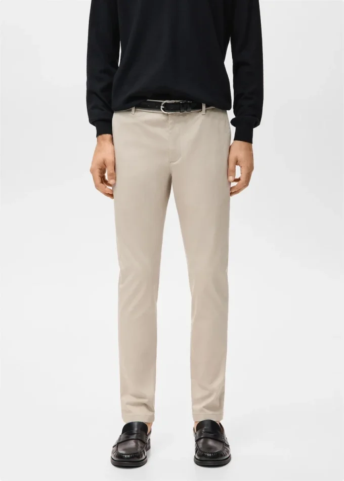 Barna Slim-Fit-Chino-Hose aus Twill