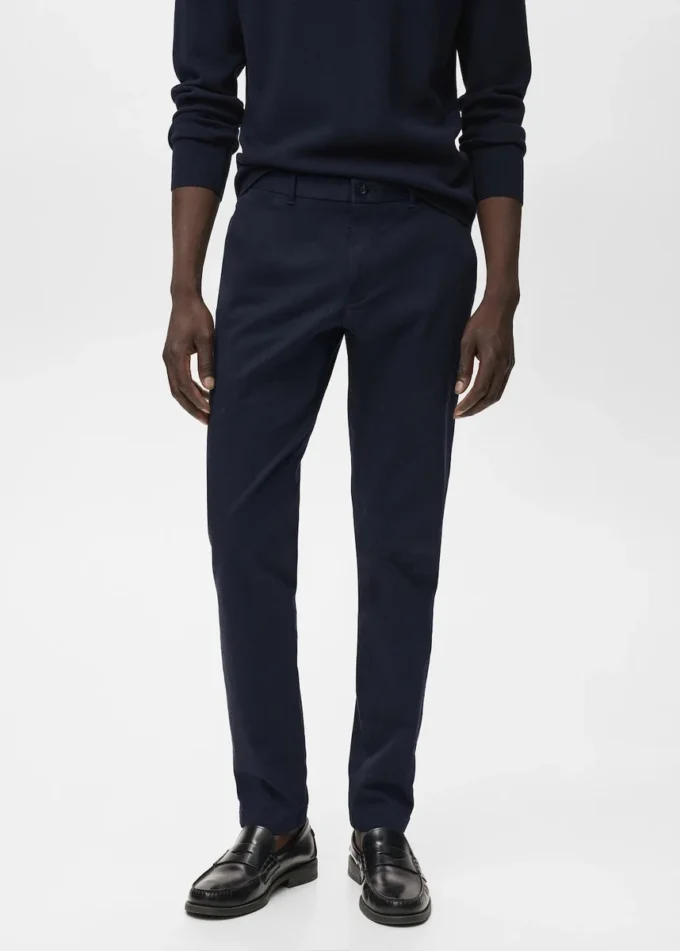Barna Slim-Fit-Chino-Hose aus Twill