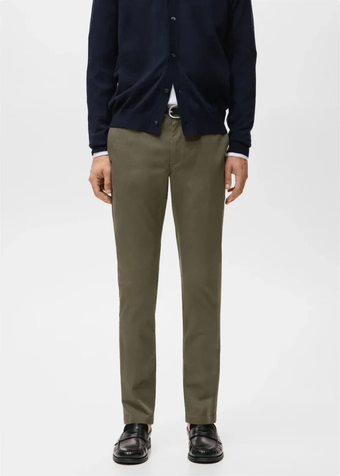Barna Slim-Fit-Chino-Hose aus Twill