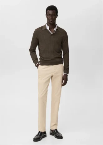 Barna Slim-Fit-Chino-Hose aus Twill
