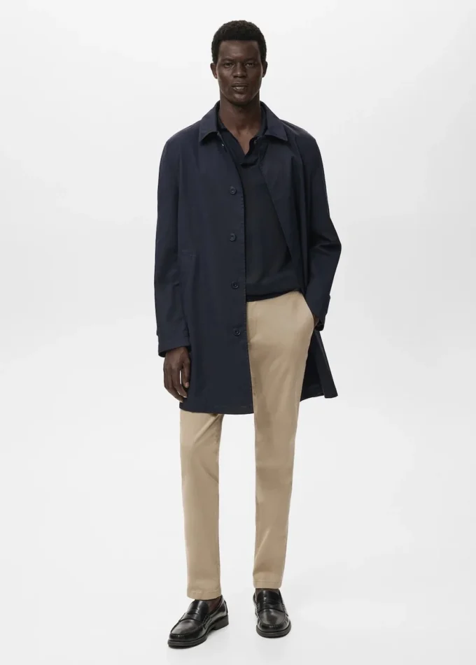 Barna Slim-Fit-Chino-Hose aus Twill