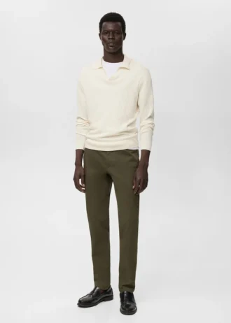 Barna Slim-Fit-Chino-Hose aus Twill