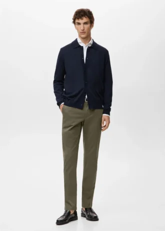 Barna Slim-Fit-Chino-Hose aus Twill